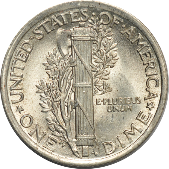 Group of forty-five Mercury dimes