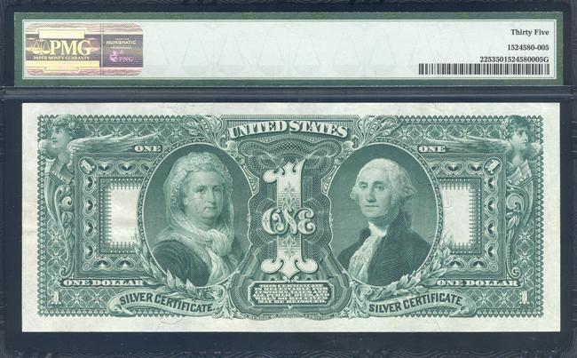 1896 $1 Educational Fr# 225 - PMG VF-35