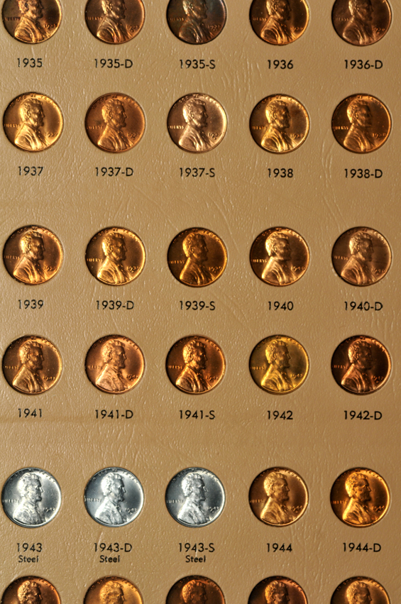 Complete collection of Lincoln cents, 1909 V.D.B through 2006-D