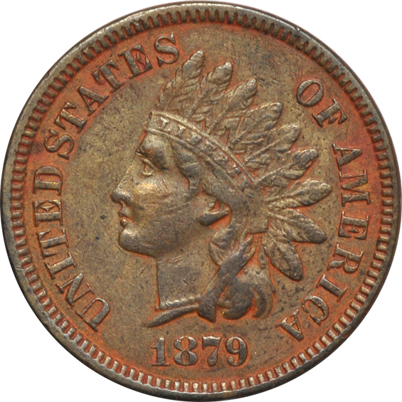 Sixty Indian cents and twenty-two Lincoln cents
