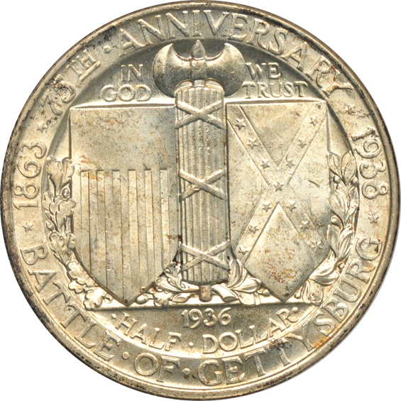 1936 Gettysburg ANACS MS-65