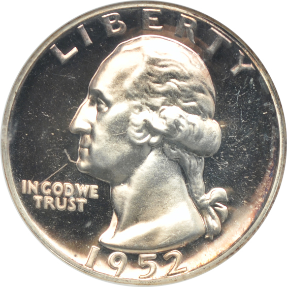 Seven Washington quarter varieties certified by ANACS, including a Superbird