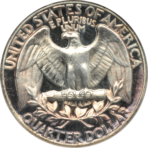 Seven Washington quarter varieties certified by ANACS, including a Superbird