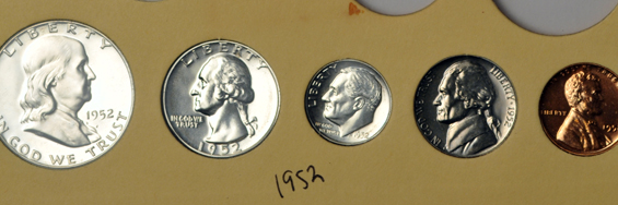 Collection of Proof Sets and Special Mint Sets in a Library of Coins album