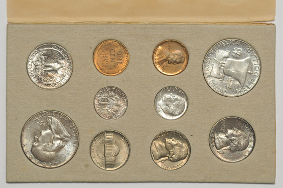 Two 1956 and three 1958 Mint Sets