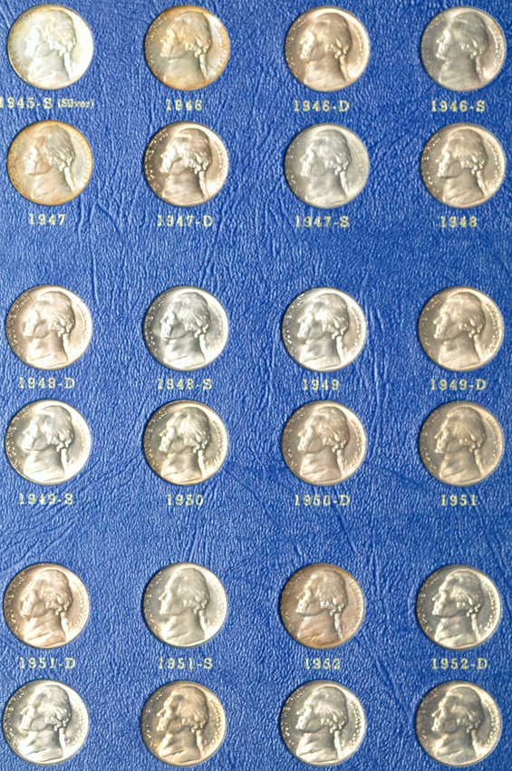 Collections of mostly UNC Jefferson nickels