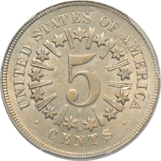 1866 Rays PCGS MS-65