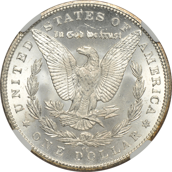 1880-CC MS-63 and 1885-CC MS-64, both NGC