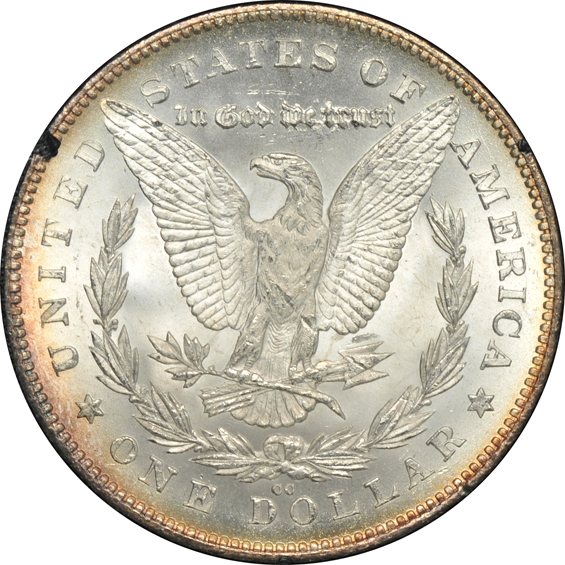 1880/79-CC MS-62, 1881-CC MS-63, and an 1885-CC MS-63, all GSA