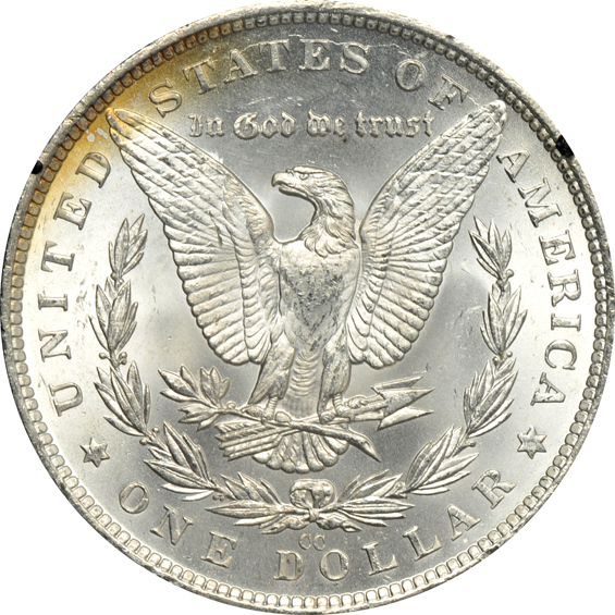 1882-CC MS-63, 1882-CC MS-64, and a 1884-CC MS-64, all GSA NGC