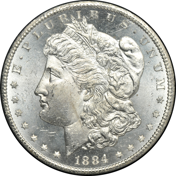 1882-CC MS-63, 1882-CC MS-64, and a 1884-CC MS-64, all GSA NGC