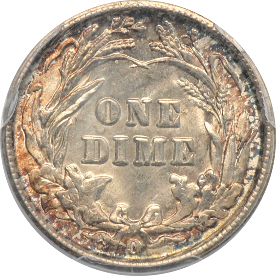 1908-D PCGS MS-63, plus a 1907-O Barber dime PCGS MS-63