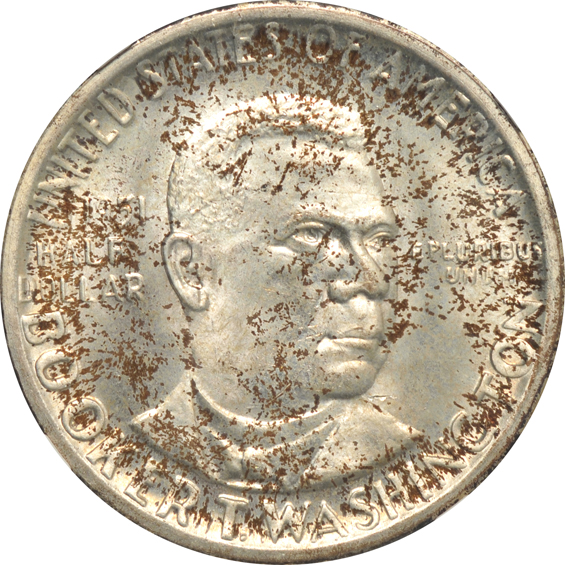 1946 Iowa, plus 1946, 1951-D, and 1951-S Booker T. Washington, all NGC MS-66