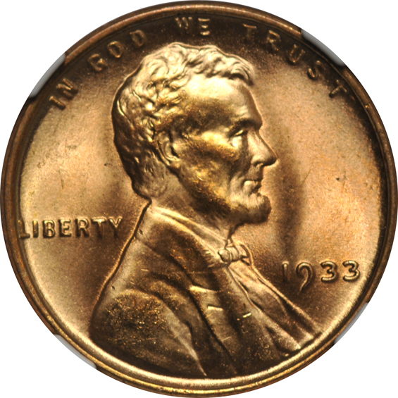 1932, 1933, and 1933-D, NGC MS-66 RD