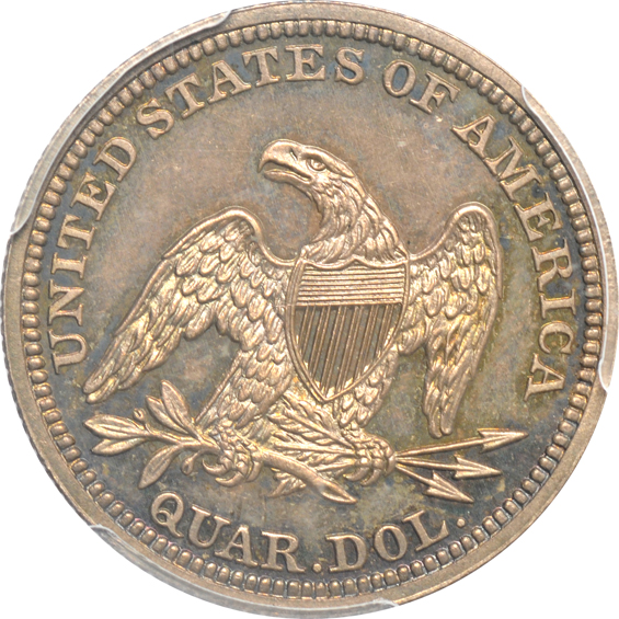 1845 Briggs 5-E PCGS PR-64+ CAC
