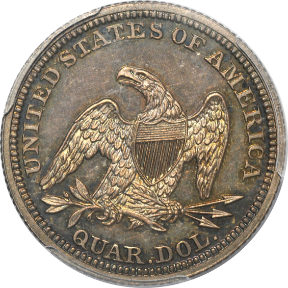 1845 Briggs 5-E PCGS PR-64+ CAC