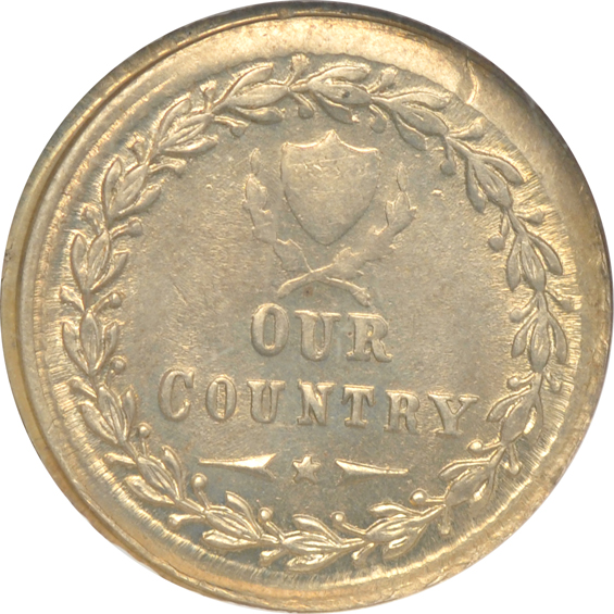 1863 F-37/434 J FOR PUBLIC ACCOMODATION MS-63, and an 1864 F-56/229 J OUR COUNTRY MS-62, both NGC