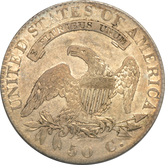 Eight Bust half-dollars