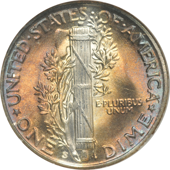 1945-S MS-67, plus a 1945-S micro S MS-65, both NGC
