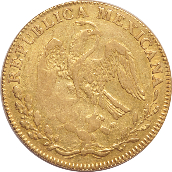 Mexico - 1842-Go P.M 8 escudo KM-383.7 - XF