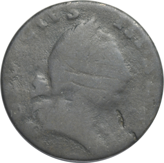 Five colonial coins, as described