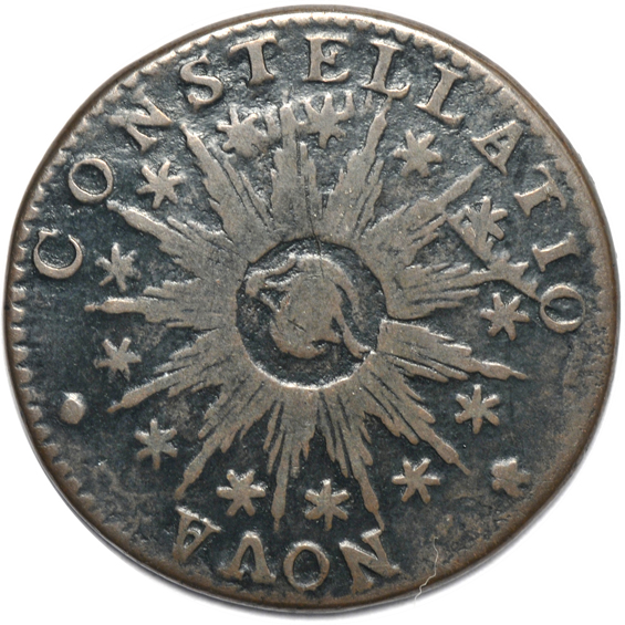 Eighteen colonial coins