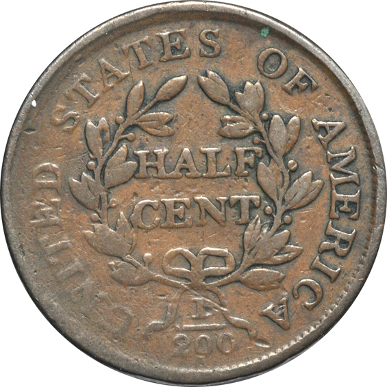 Fifteen half-cents