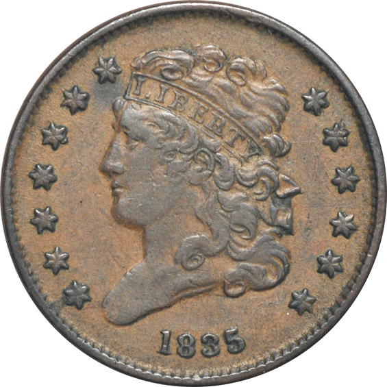 Fifteen half-cents