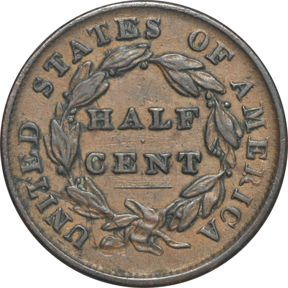 Fifteen half-cents