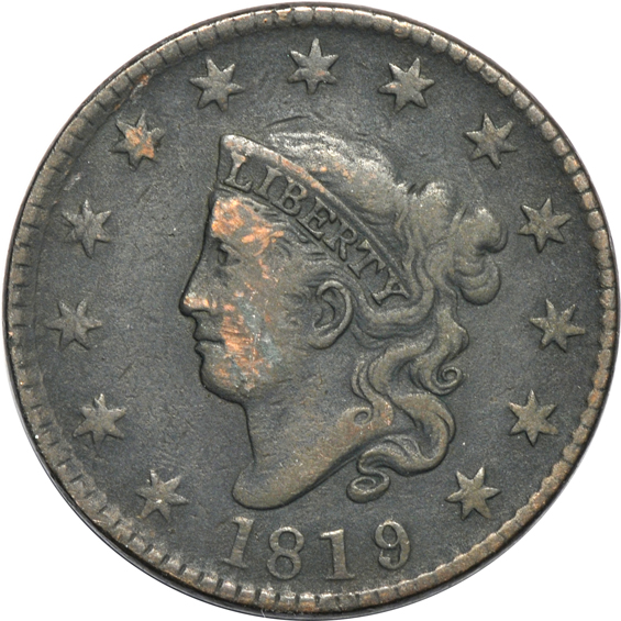 Twenty large cents