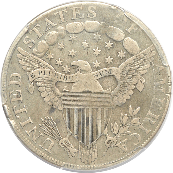 1798 Large Eagle Pointed 9, 4 Lines F-15