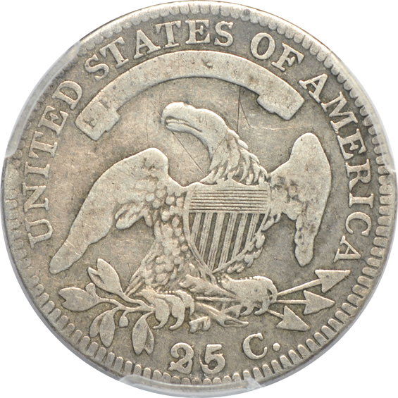 1828 25/50C B-3 PCGS VG-8
