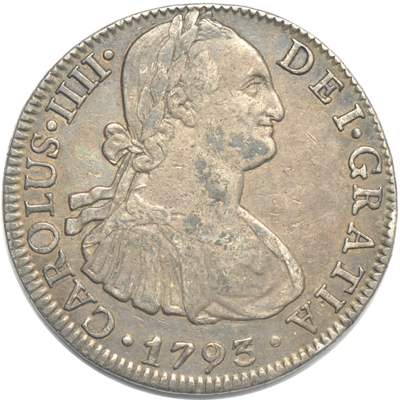 Mexico - 1744/3-MoMF, 1763/2 MoMF, and a 1793-MoFM 8 reales