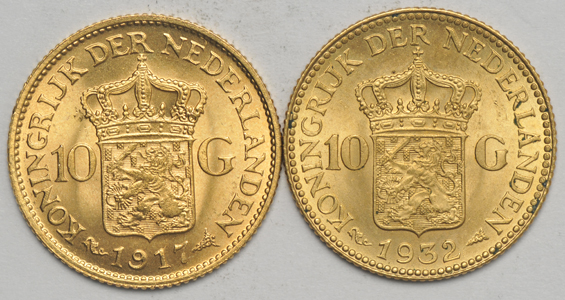 Netherlands - Eight 10 gulden