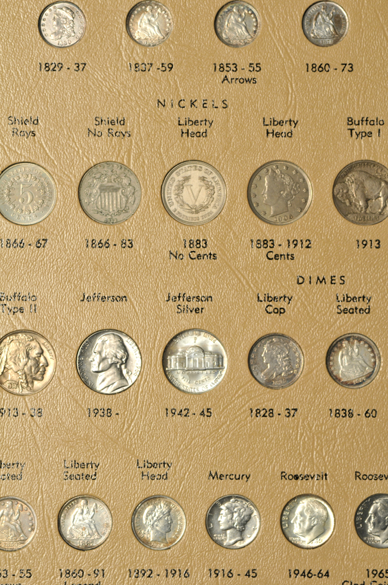 Complete Dansco 7070 US type set collection including gold