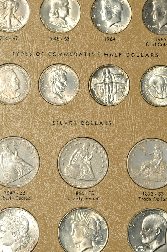 Complete Dansco 7070 US type set collection including gold