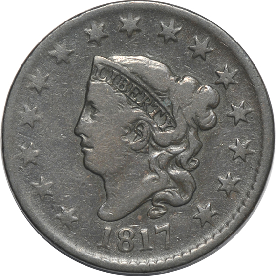 Collection of fifteen large cents