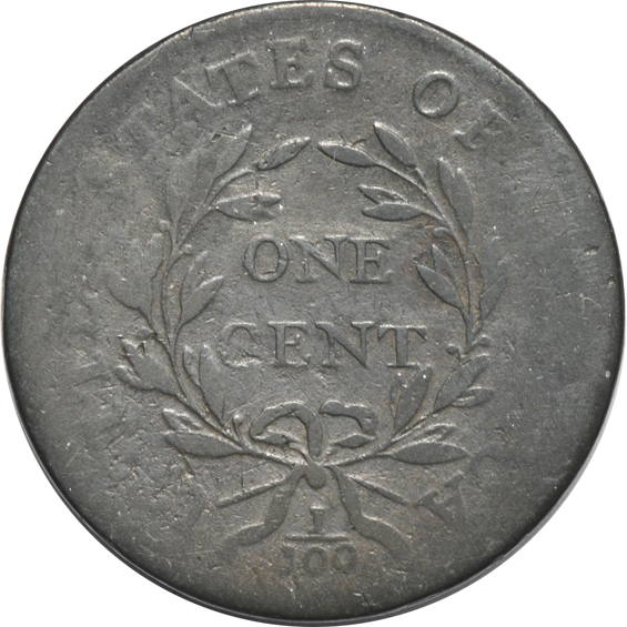 Collection of nine large cents