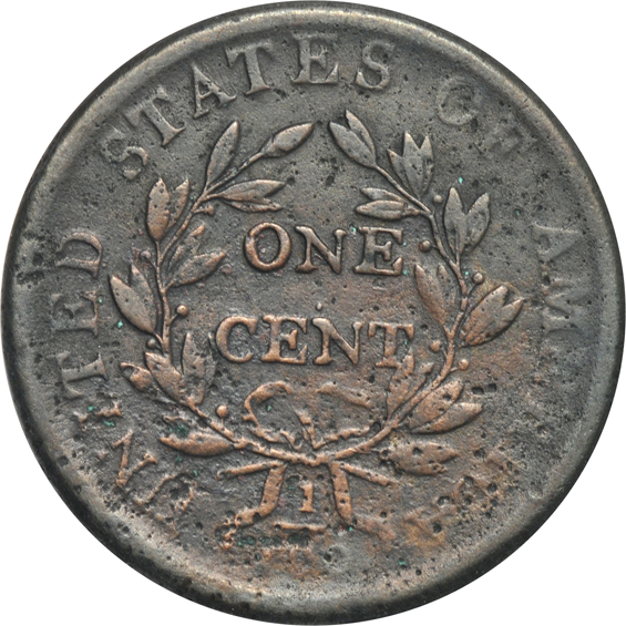 Collection of nine large cents