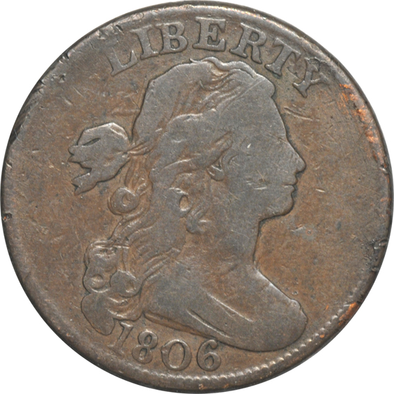 Collection of nine large cents