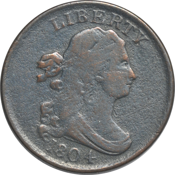Nine Draped Bust half cents