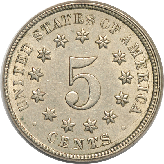 Collection of twenty-two Shield nickels