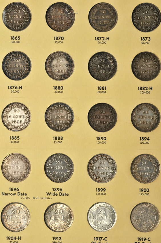 Canada - British North America and Newfoundland sets in two Library of Coins albums, Vol. 68 and Vol. 69