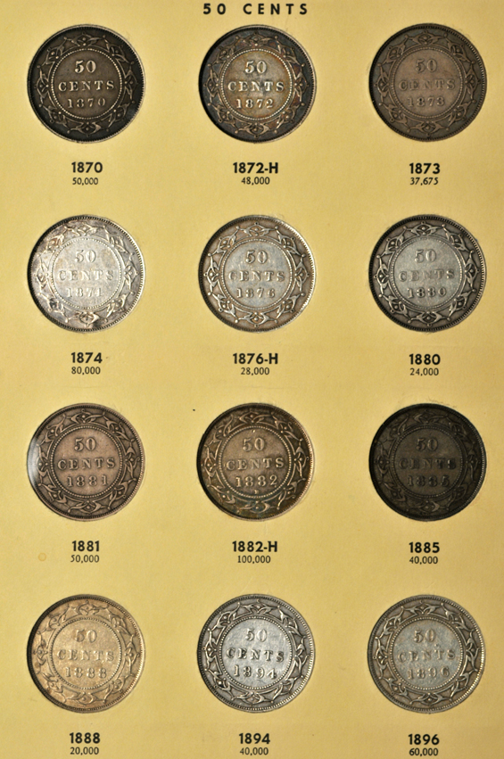 Canada - British North America and Newfoundland sets in two Library of Coins albums, Vol. 68 and Vol. 69