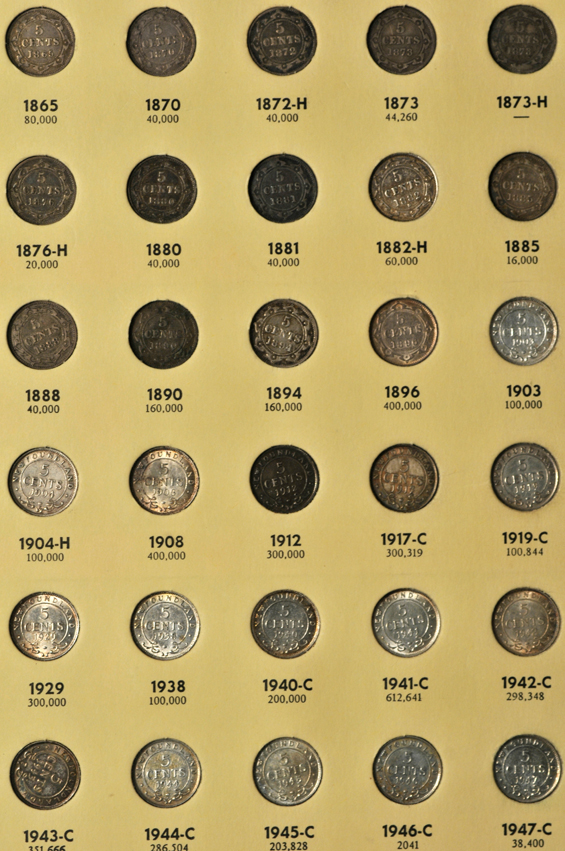 Canada - British North America and Newfoundland sets in two Library of Coins albums, Vol. 68 and Vol. 69
