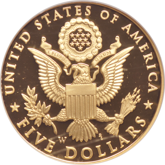 1987-P 1/2oz Proof Gold American Eagle PCGS PR-69DCAM, plus a 2008-W $5 Proof Gold Bald Eagle Commemorative NGC PR-70 Ultra Cameo