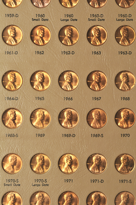 Three collections of Lincoln cents in Dansco 8100 albums