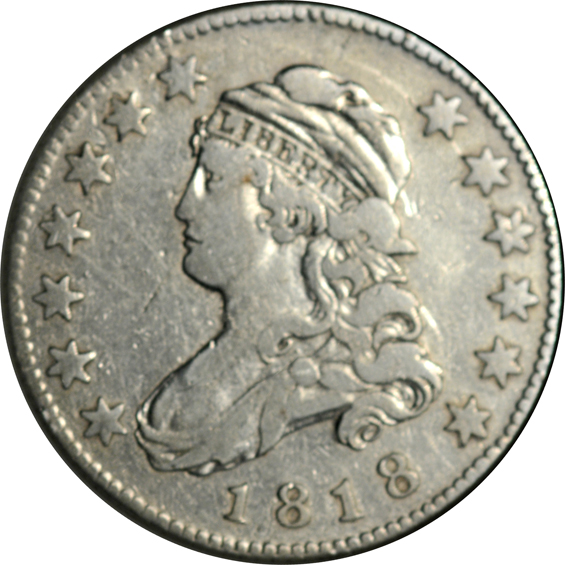 Collection of thirty-six US type coins in a Capital Plastics holder