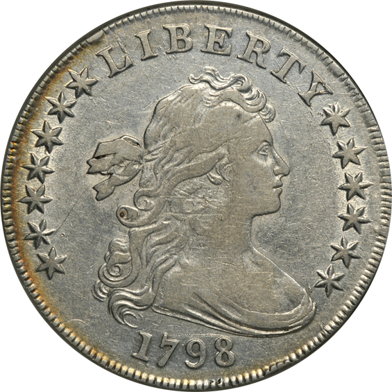Collection of thirty-six US type coins in a Capital Plastics holder