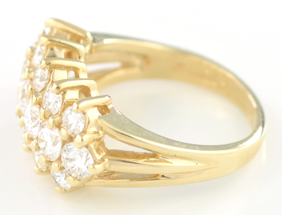 14K Yellow Gold Diamond Band 